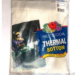 Fruit of the Loom Mens 2xl Thermal Bottoms Ankle Length NEW!